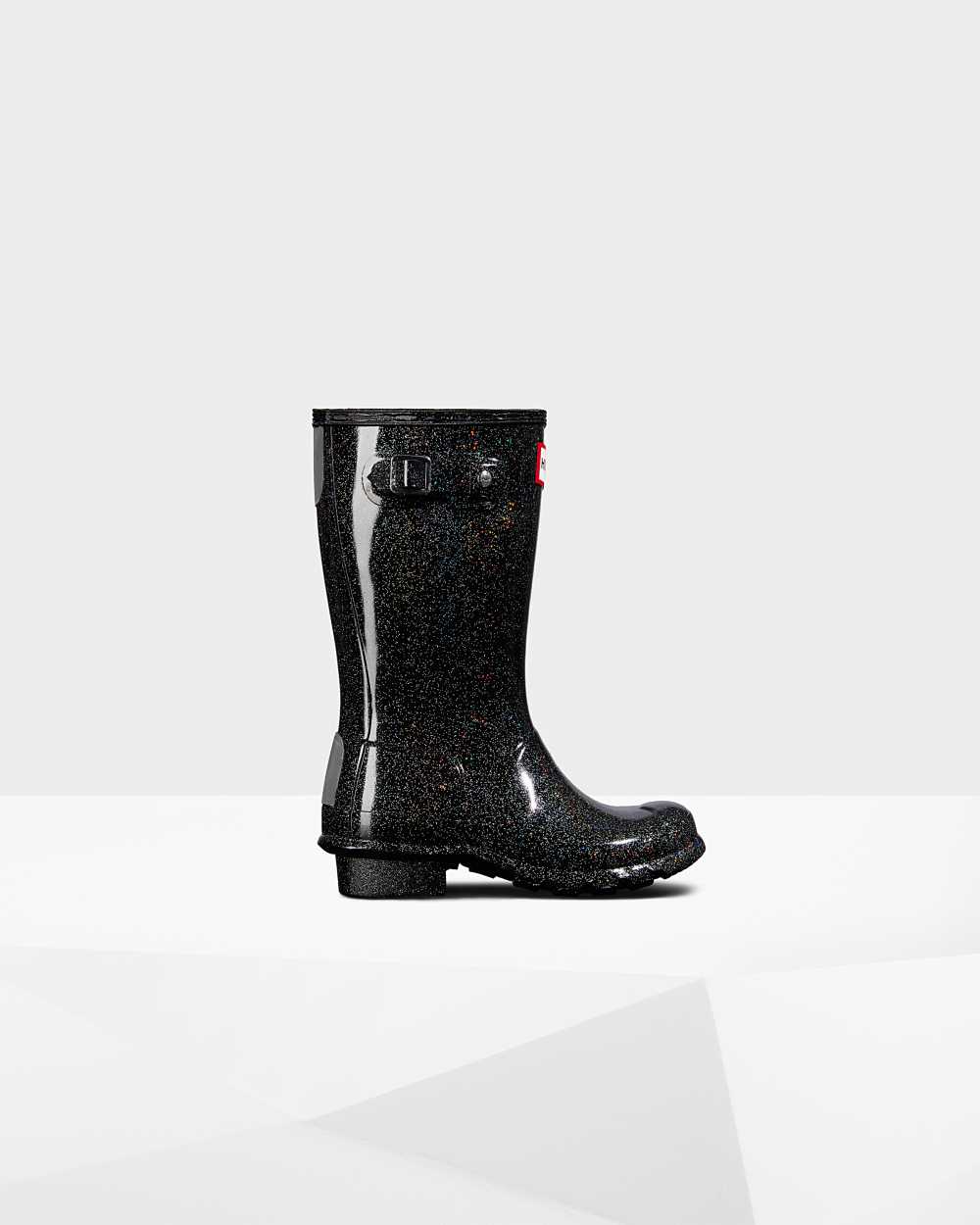 Kids Hunter Original Big Starcloud Rain Boots Black | IWNJMK-157